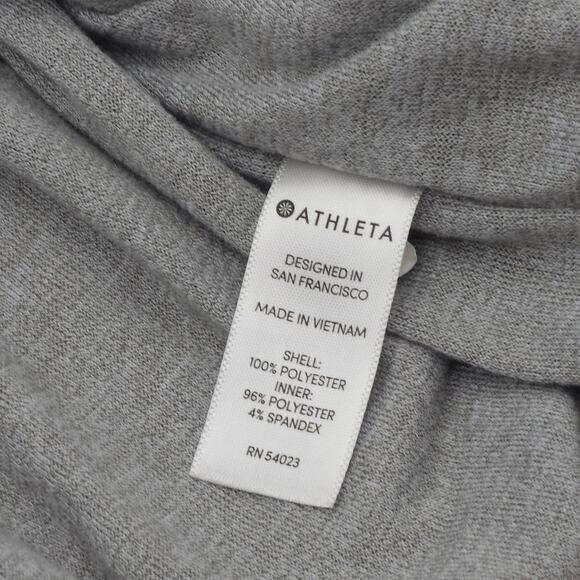 Athleta Jacket Womens Large Beige Full Zip Windbreaker Lightweight Chill Bomber - Picture 7 of 13